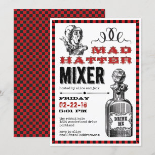 Mad Hatter Mixer Party on White Kaart
