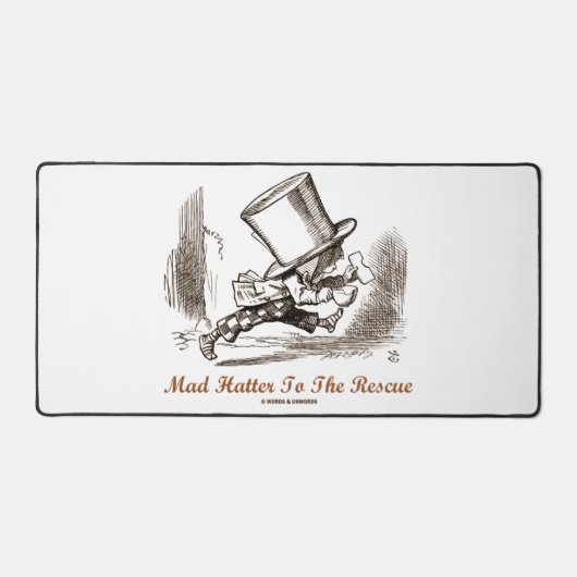 Mad Hatter naar de redding Wonderland-bestemming Bureaumat (Voorkant)