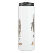 Mad Hatter naar de redding Wonderland-bestemming Thermosbeker (Achterkant)