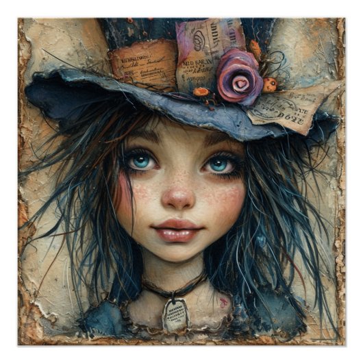 Mad Hatter: Nieuwsgierige couture capers Perfect Poster (Voorkant)