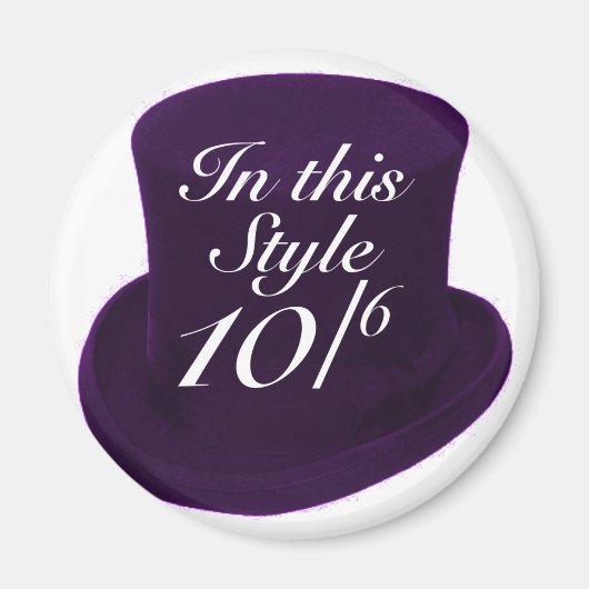 Mad Hatter - Paars Magneet (Voorkant)