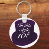 Mad Hatter - Paars Sleutelhanger (Voorkant)