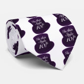 Mad Hatter - Paars Stropdas (Opgerold)