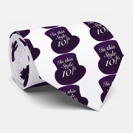 Mad Hatter - Paars Stropdas (Opgerold)