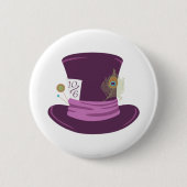 Mad Hatter Pet Ronde Button 5,7 Cm (Voorkant)