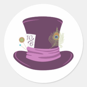 Mad Hatter Pet Ronde Sticker