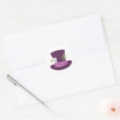 Mad Hatter Pet Ronde Sticker (Envelop)