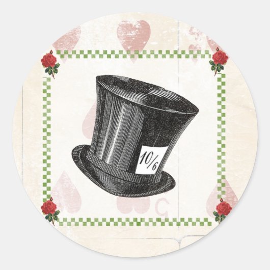 Mad Hatter Pet Sticker (Voorkant)