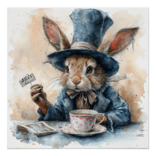 Mad Hatter: Pet trucs en thee Perfect Poster