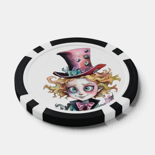 Mad Hatter Poker Chips (Enkel)