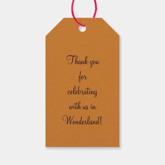 Mad Hatter Portrait Cadeaulabel (Achterkant)