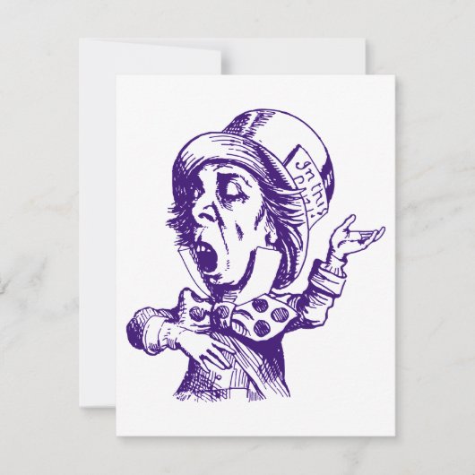 Mad Hatter Prom-bod Kaart (Voorkant)