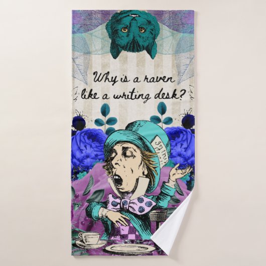 Mad Hatter Raven Writdesk Badhanddoek (Badhanddoek)
