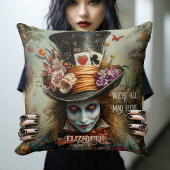Mad Hatter Red Hair We zijn allemaal Mad Here Wond Kussen