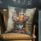 Mad Hatter Red Hair We zijn allemaal Mad Here Wond Kussen