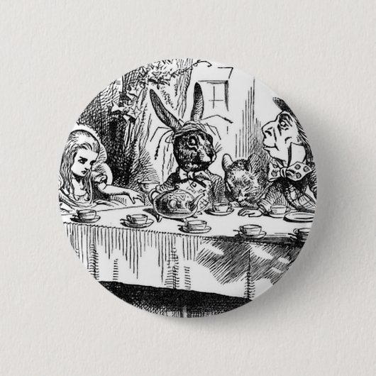 Mad Hatter Ronde Button 5,7 Cm (Voorkant)