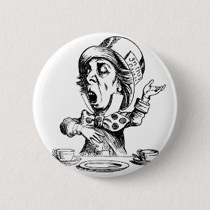 Mad Hatter Ronde Button 5,7 Cm