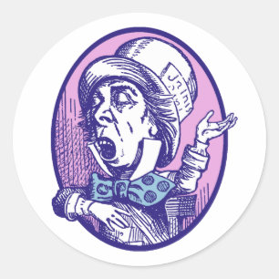 Mad Hatter Ronde Sticker