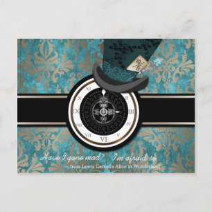 Mad Hatter Save the Date Briefkaart