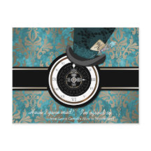 Mad Hatter Save the Date Briefkaart