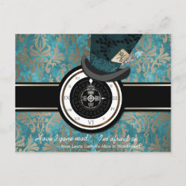 Mad Hatter Save the Date Briefkaart