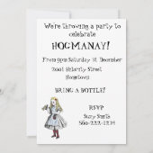 Mad Hatter Scottish Hogmanay Party - Uitnodigingsk Kaart (Achterkant)