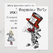 Mad Hatter Scottish Hogmanay Party - Uitnodigingsk Kaart (Voorkant / Achterkant)
