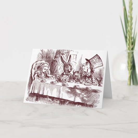 Mad Hatter Shower-uitnodiging (Voorkant)