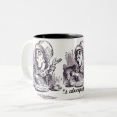 Mad Hatter Tea Cup Tweekleurige Koffiemok (Voorkant links)