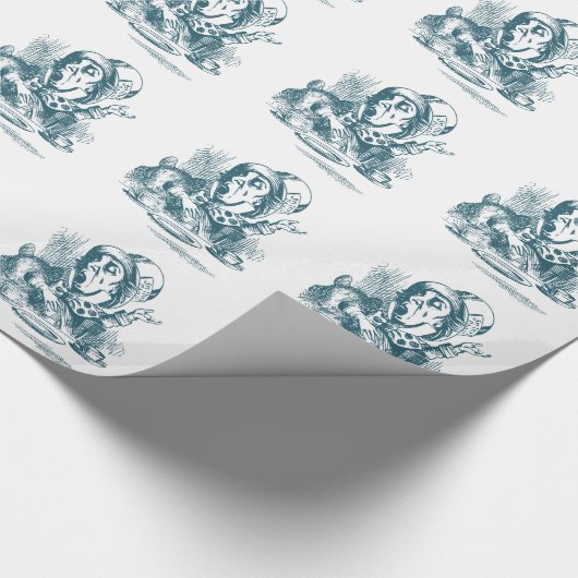 Mad Hatter Tea Party Cadeaupapier (Hoek)