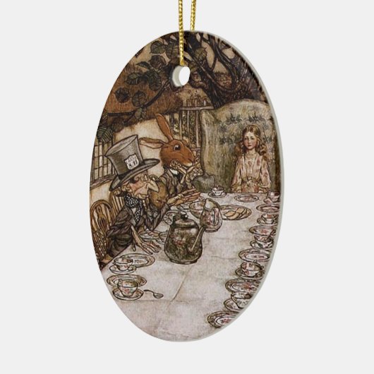 Mad Hatter Tea Party door Arthur Rackham Ornament (Links)