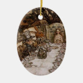 Mad Hatter Tea Party door Arthur Rackham Ornament (Voorkant)