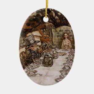 Mad Hatter Tea Party door Arthur Rackham Ornament