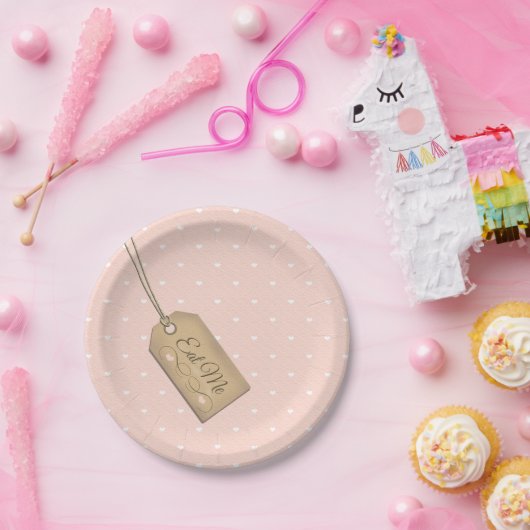 Mad Hatter Tea Party Eet me Label Papieren Bordje (Feest)