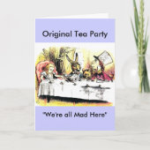 Mad Hatter Tea Party Kaart (Voorkant)