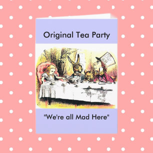 Mad Hatter Tea Party Kaart