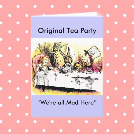 Mad Hatter Tea Party Kaart
