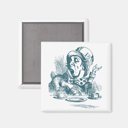 Mad Hatter Tea Party Magneet (Voorkant / Achterkant)