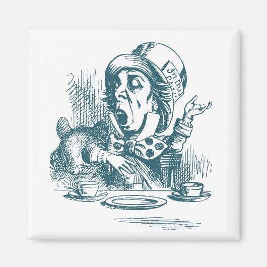Mad Hatter Tea Party Magneet (Voorkant)