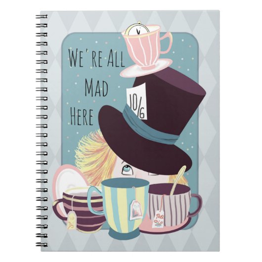 Mad Hatter Tea Party Notitieboek (Voorkant)