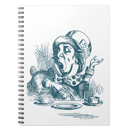 Mad Hatter Tea Party Notitieboek (Voorkant)