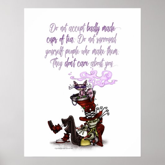 Mad Hatter Tea Party Poster (Voorkant)