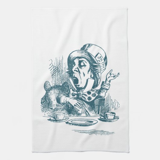 Mad Hatter Tea Party Theedoek (Verticaal)