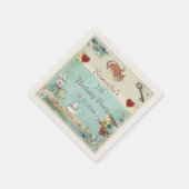 Mad Hatter Tea Party Verjaardagsfeestje Gepersonal Servet (Hoek)