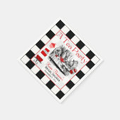 Mad Hatter Tea Party Vrijgezellenfeest servetten (Hoek)