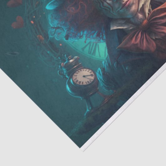 Mad Hatter Time for Tea Tissuepapier (Detail)