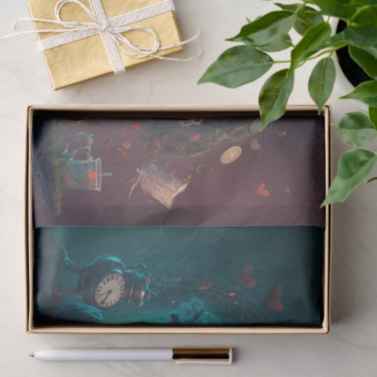 Mad Hatter Time for Tea Tissuepapier (Geschenk)