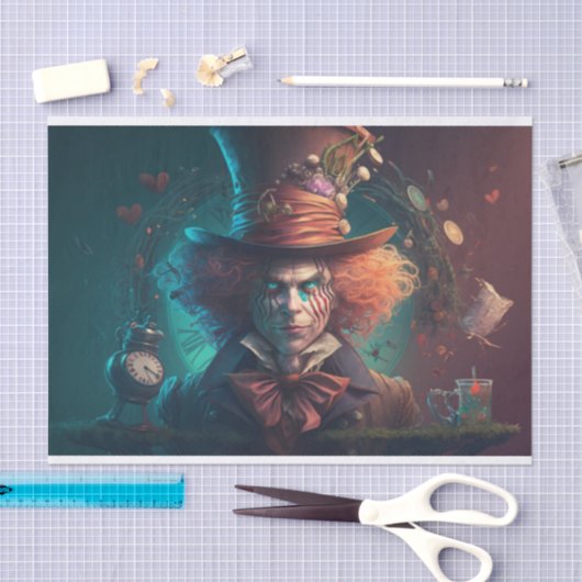 Mad Hatter Time for Tea Tissuepapier (Craft)