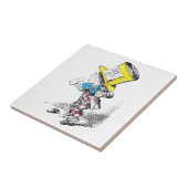  Mad Hatter uit Alice in Wonderland Tile Tegeltje (Zijkant)