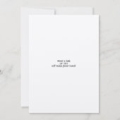 Mad Hatter Unjarig Party Kaart (Achterkant)